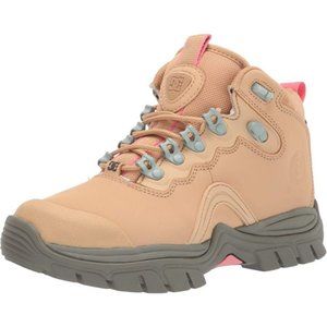 DC Navigator Leather Lace-up Winter Boots for Women TAN
